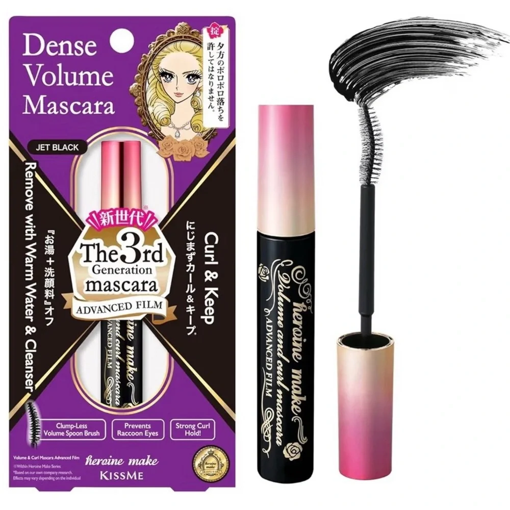 Japanese Beauty Heroine Make by KISSME Jet Black Dense Volume Mascara
